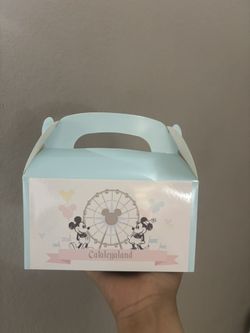 Custom Candy Boxes Gable Boxes Disneyland Mickey Mouse Minnie Mouse Ferris Wheels Party Decorations Party Favors 