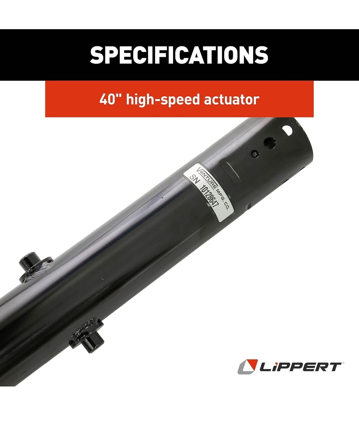 Lippert 145595 40" Venture RV Slide-Out Acuator