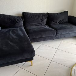 Black And Gold Sectional