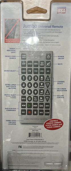 GIANT UNIVERSAL REMOTE CONTROL