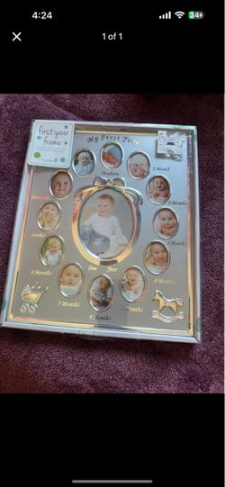 Baby first year pic frame