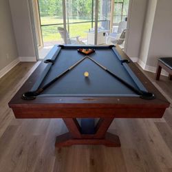 Pool Table With Storage Bench