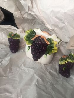 Salt and pepper and napkin