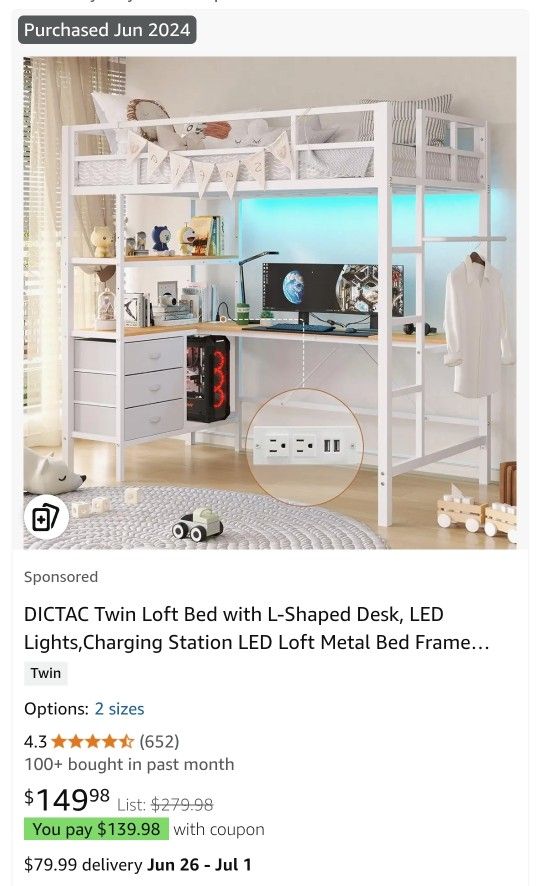 Loft Bed With Desk