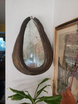 Antique/Vintage Horse Collar/Harness  Mirror Hame With Mirror 