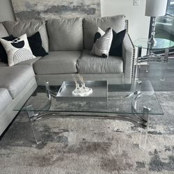 Glass Coffee Table Rectangular 