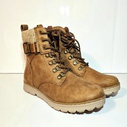 Sonoma Goods For Life Vikie Ankle Boots Womens Size 6.5 Beige Footwear