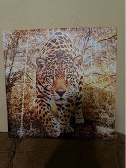 Leopard canvas artwork