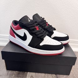Jordan 1 Low 2019 Black Toe Size 8.5