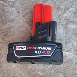 Milwaukee M12 Battery 4.0 New 