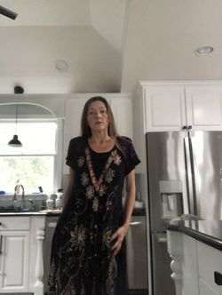 MM Collection Flower Embroidery Dress $40