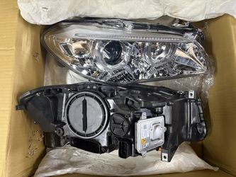 2011 - 2013 BMW 528i 535i 550i / xDrive LED DRL U-Halo Sequential Projector Headlights Chrome Clear , Farros Luces Micas 