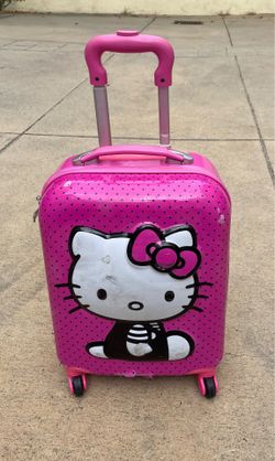 Heys Hello Kitty Kids Spinner Luggage & Unicorn Wallet Bundle - Pink Sanrio