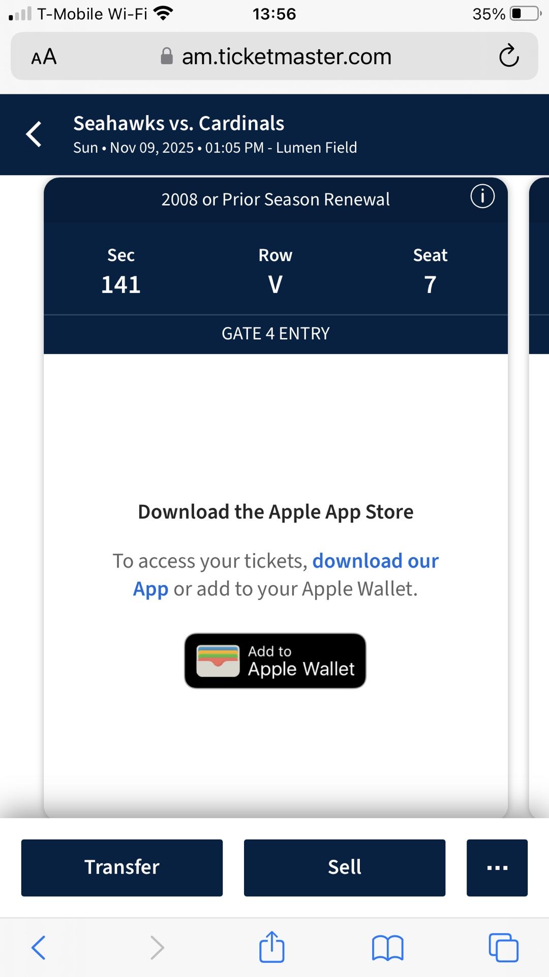 SEAHAWKS VS CARDINALS
