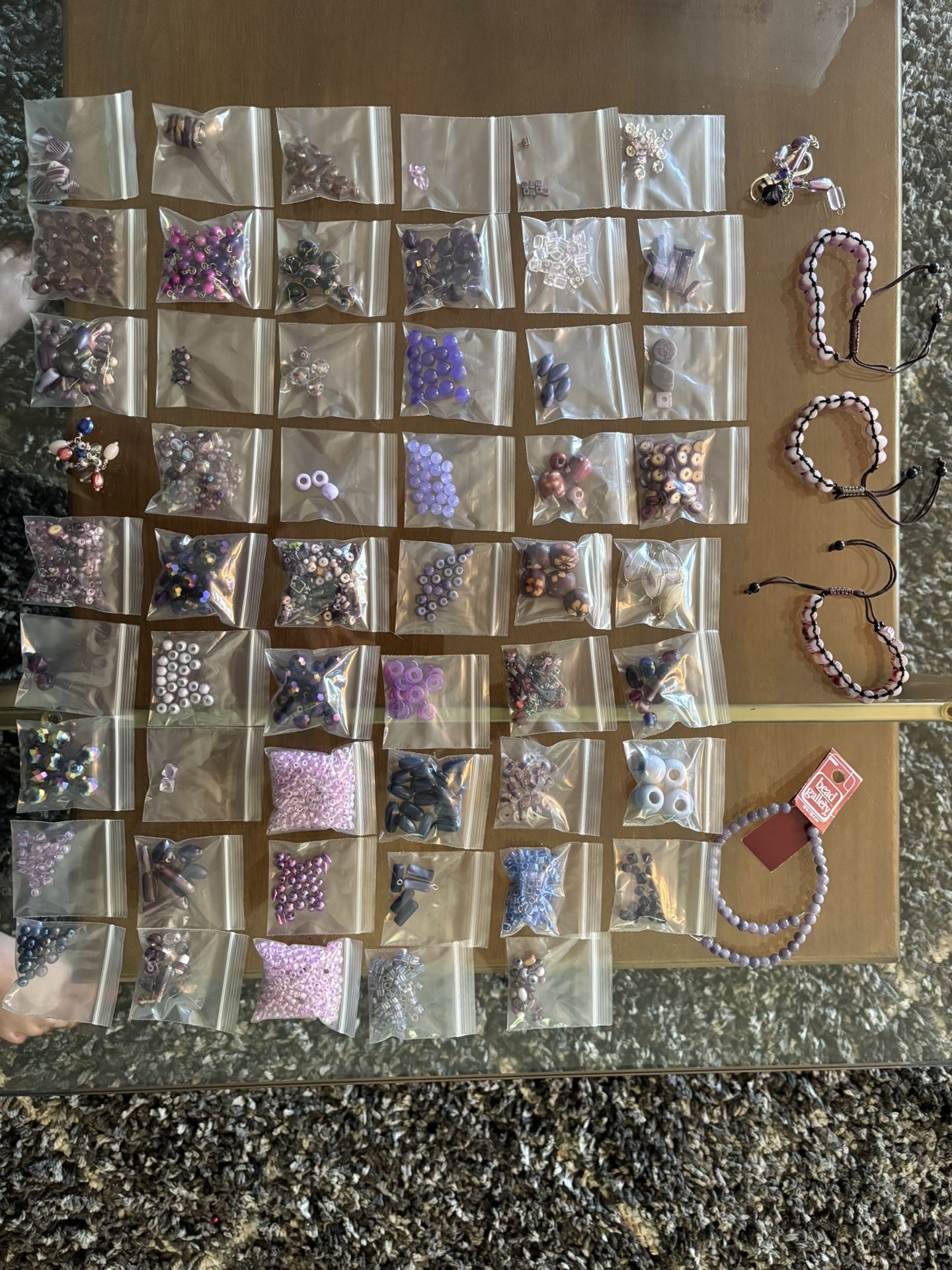 LOT of purple beads