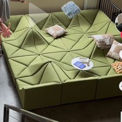 BRAND NEW DUNE SOFA COUCH Set,size 12x12x12x12FT VELVET FABRIC 