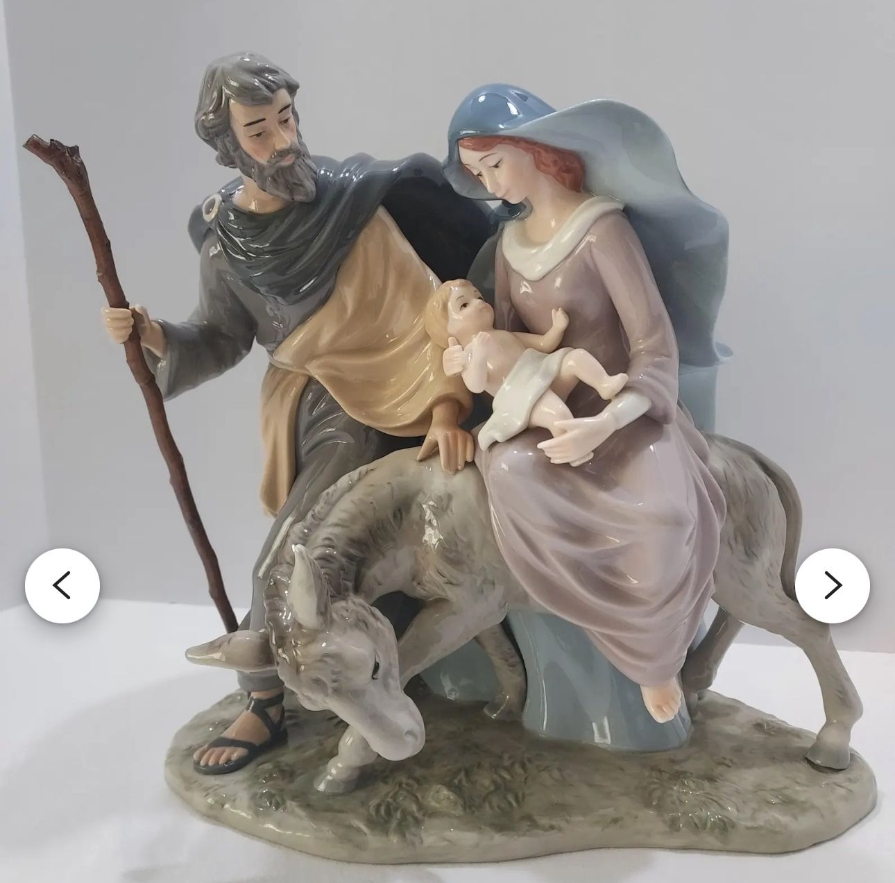 Porcelain Statue Mary Joseph And Jesus