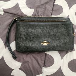 NEW Coach Double Zip Wallet OBO