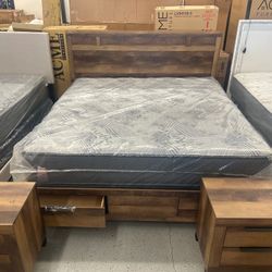 furniture mattress bed frame box spring bunk  bed twin full queen king