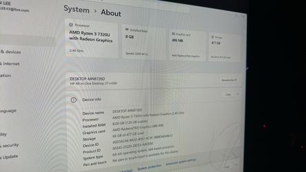 HP ALL IN ONE COMPUTER