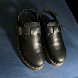 Doc Marten Jorge II Black Leather Sling back Sandal