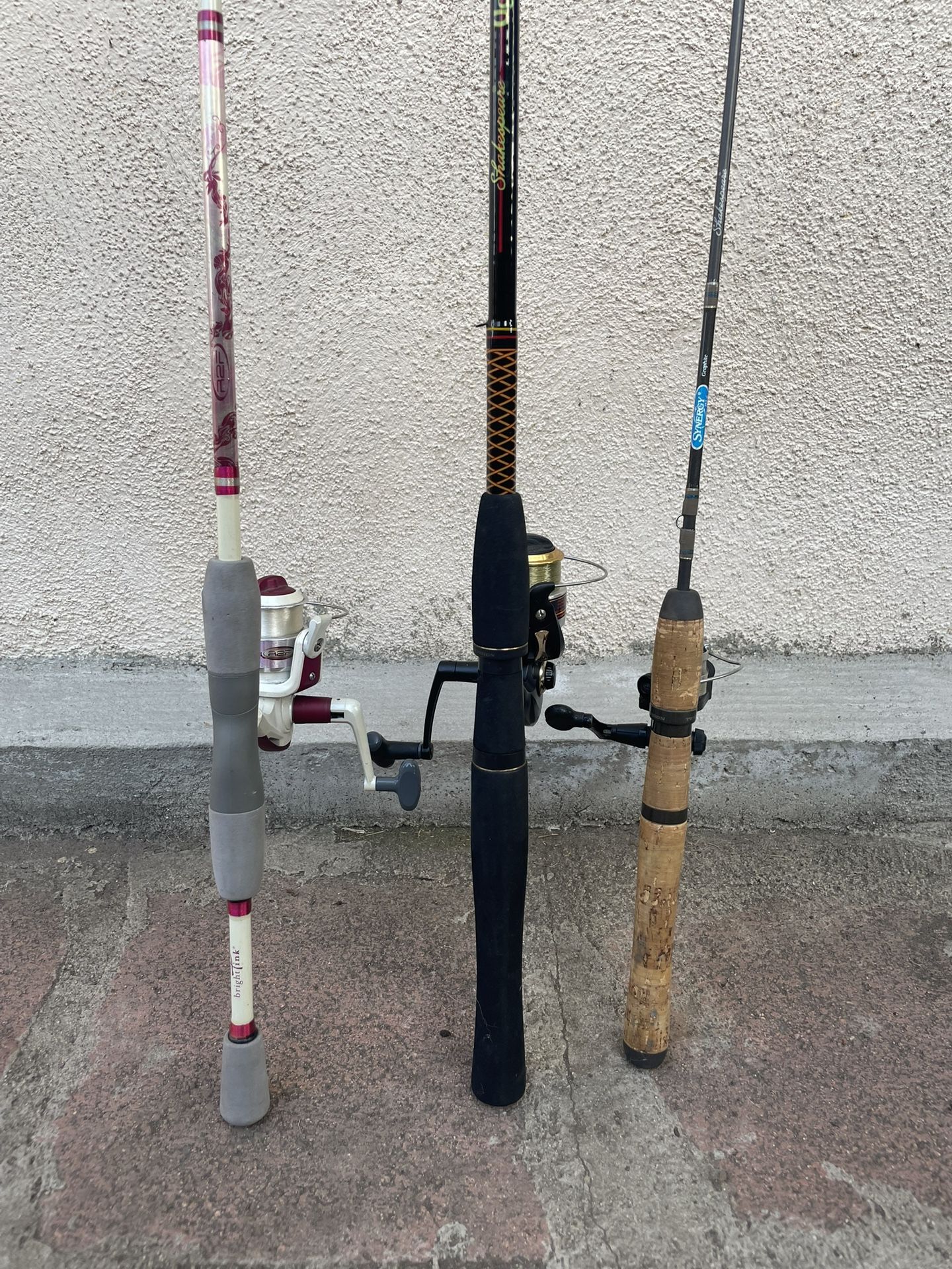 Fishing Rods… 3 Spinning Combos