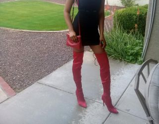 Aldo Over The Knee Boots Red Size 7.5