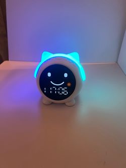 Kids Alarm Clock, Sleep Training Clock With Wake Up Light