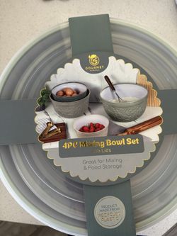 4 Piece Mixing Bowl Set With Lids