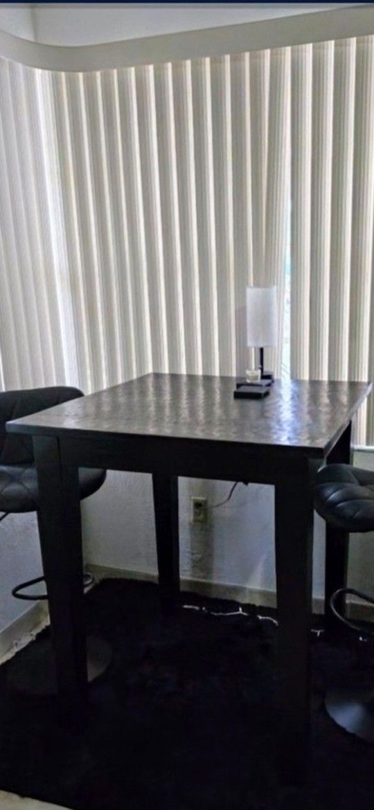 Black Pub-Style High Table – Made in India