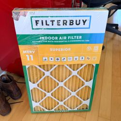 Filterbuy 16x25x1 Air Filter MERV 11 Pet & Allergy Defense (4-Pack)