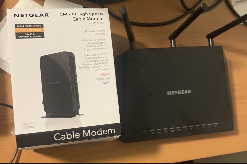 Cable Modem and Netgear Router
