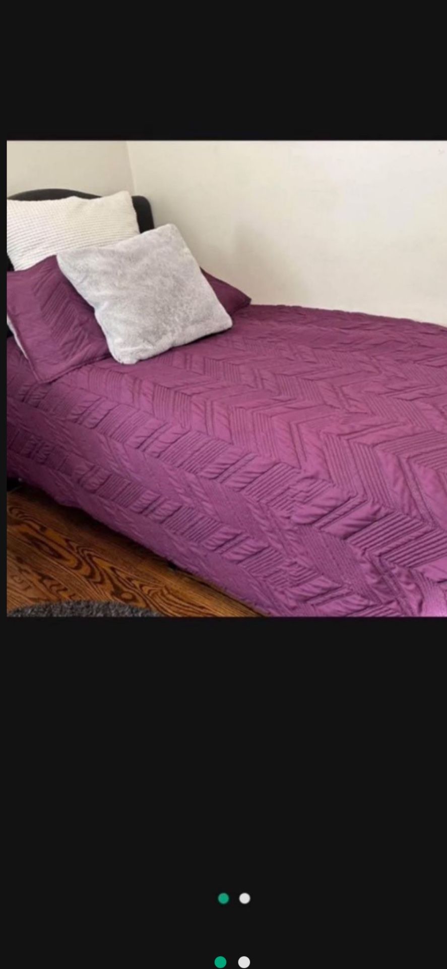 Girls Twin Quilt Bedding With 2 Pillow Cases