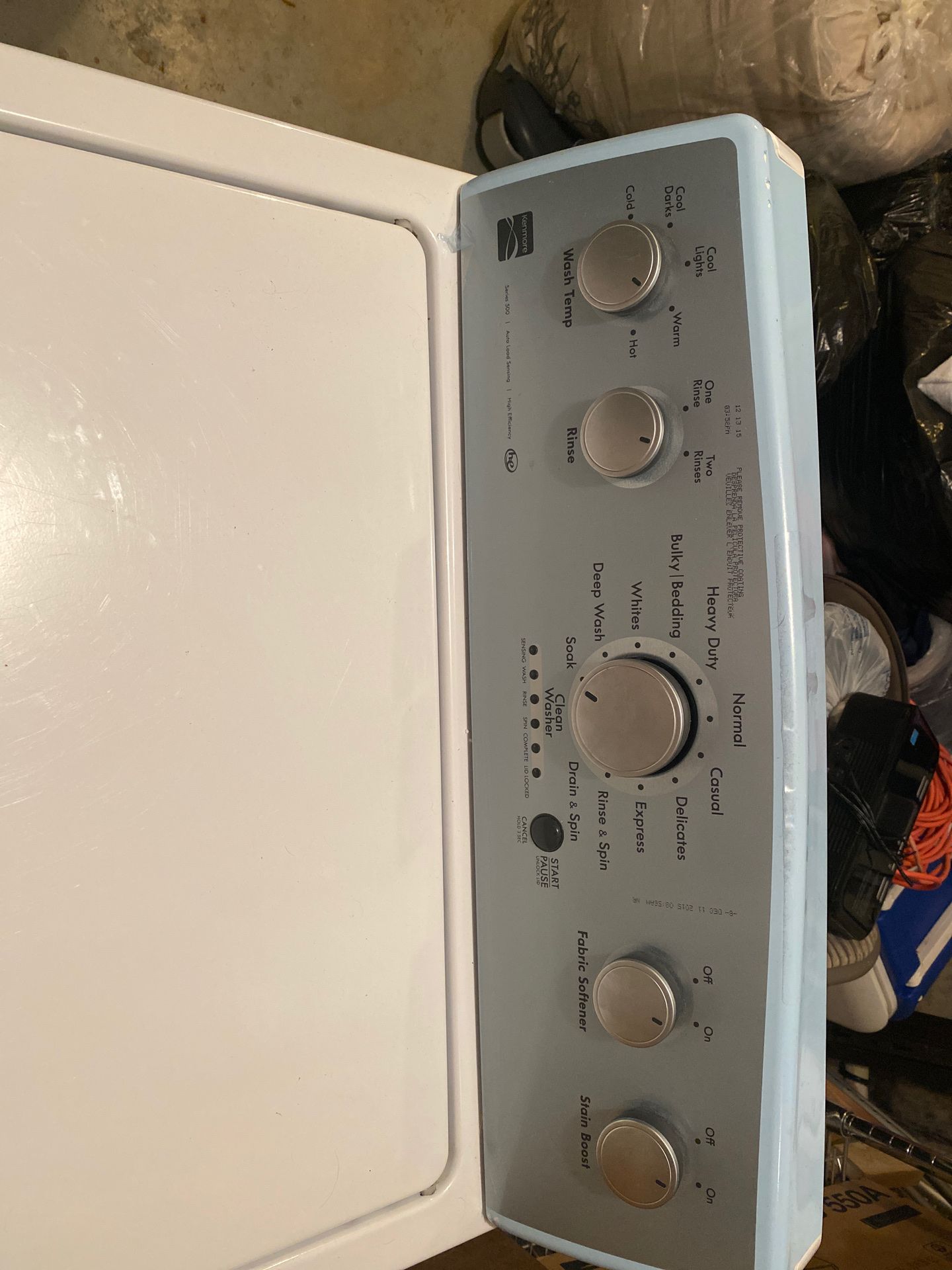 Washer kenmore