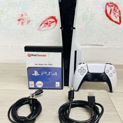 PlayStation 5 Slim - 1 TB Disc Version , Bonus 1 Game We Happy Few ( Used Very New )