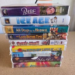 Kids VHS movie lot