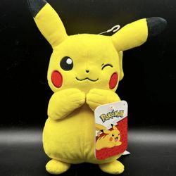 Pikachu Winking Plush Toy Pokemon