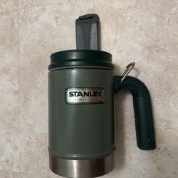 Stanley Classic Hammertone Green Big Grip Stainless Steel Camp Mug Cup Lid 16 oz