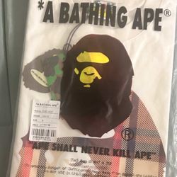 WHITE BAPE TEE