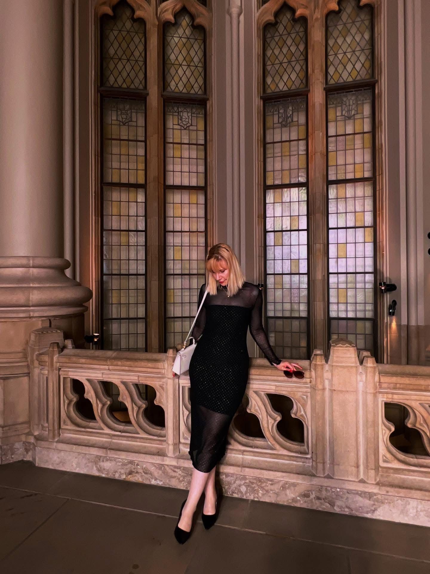 Black Sparkling Dress M 6 18$