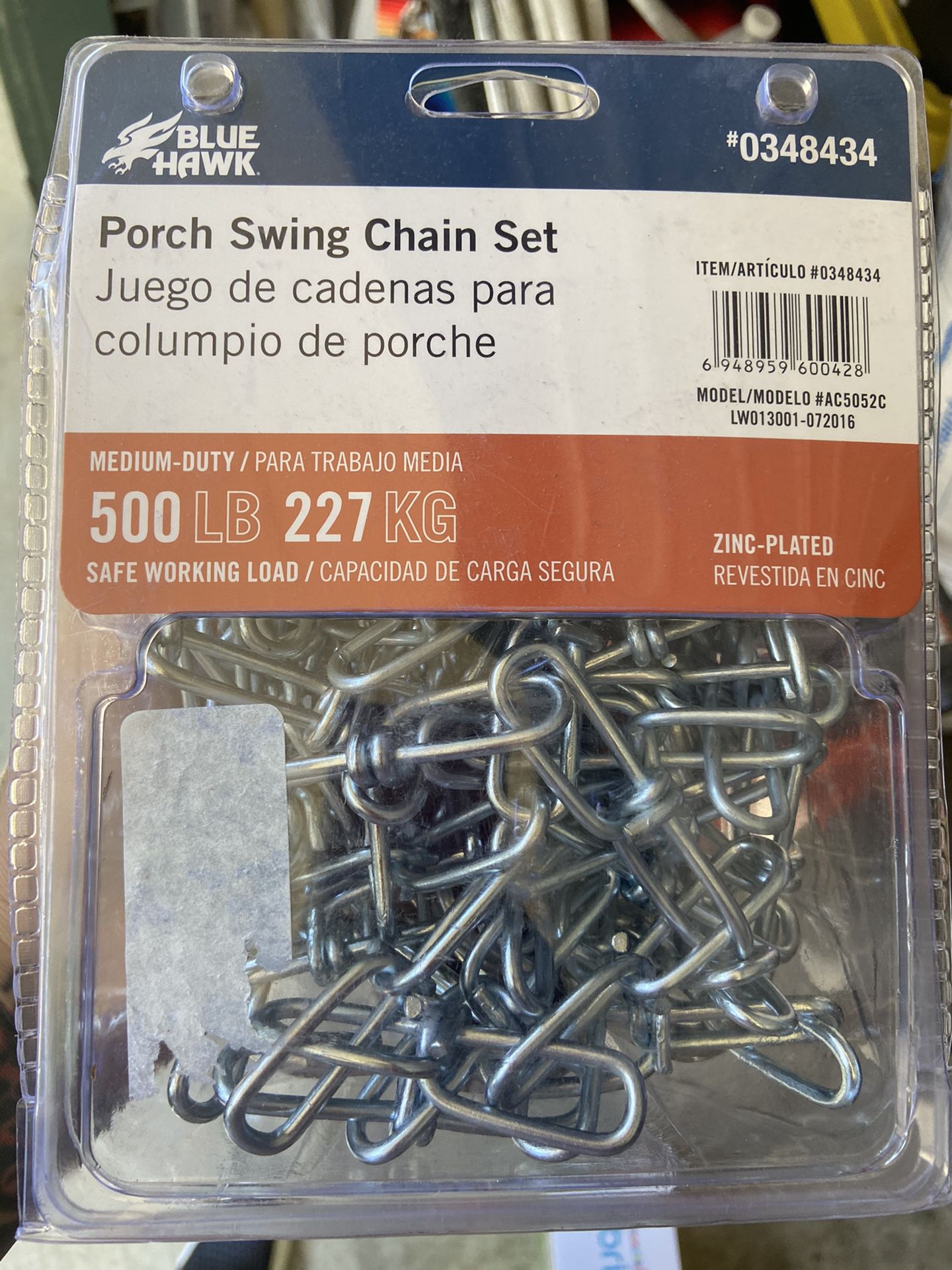 Porch swing chain