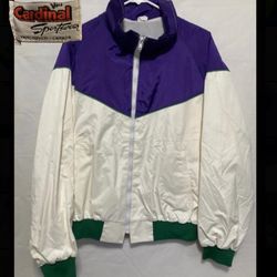 Vintage 80s CARDINAL Sportswear Windbreaker Zip Jacket Vancouver Canada LARGE