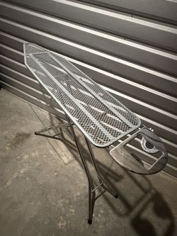 Full Size Metal Ironing Board 63”x15”x38” Chrome Steel