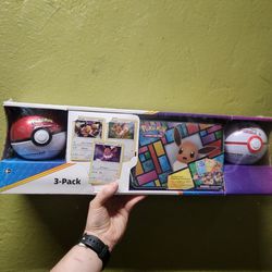 Costco Pokemon Collector 3-Pack: Eevee Treasure Chest + 2 Poke Ball Tins