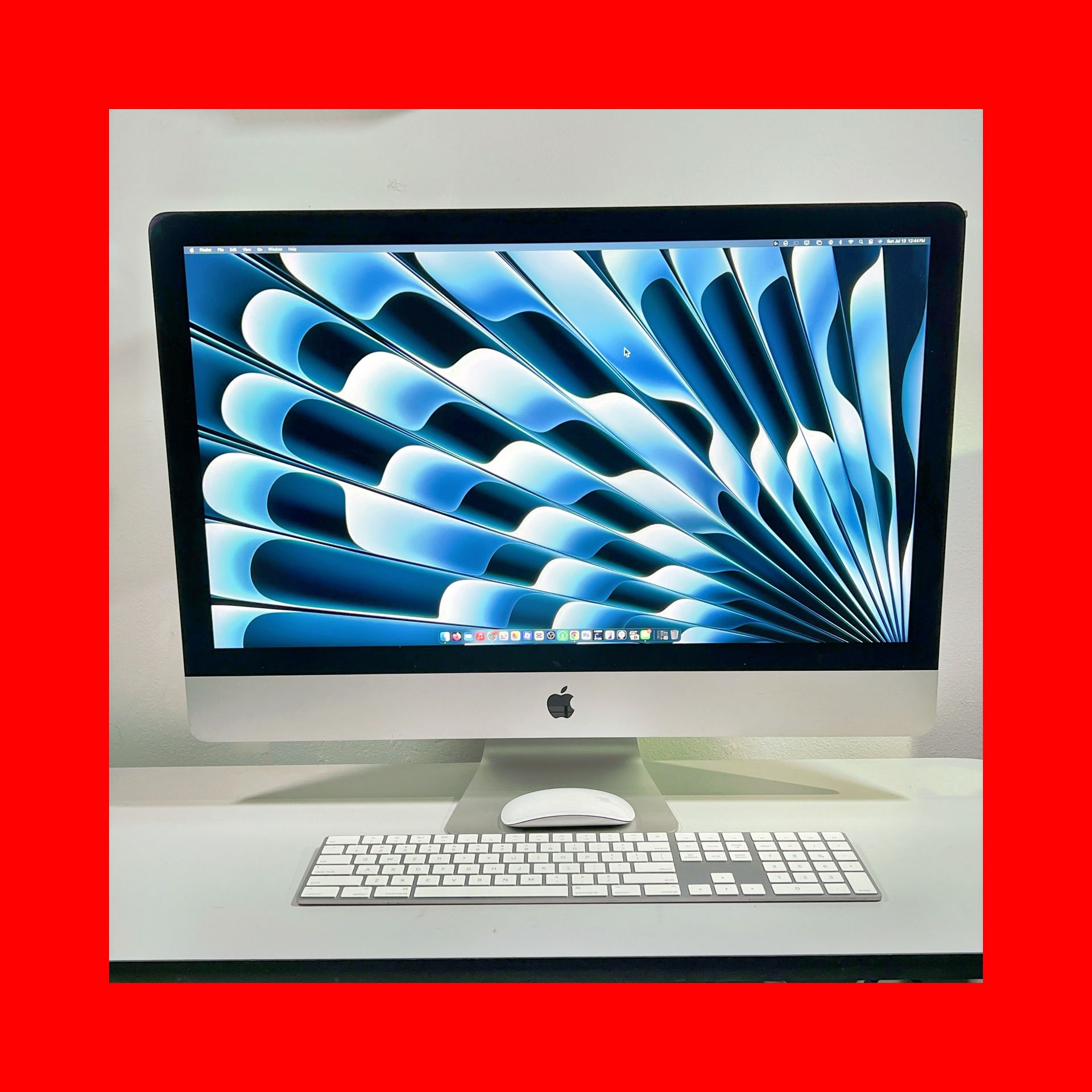 2020 Apple iMac 27” Retina 5K – i7, 64GB RAM, 1TB SSD, Radeon Pro 5700 X