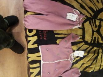 Baby overall with matching sweater