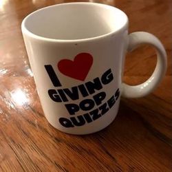 Shoebox Greetings I (Heart) Giving Pop Quizzes Coffee Mug