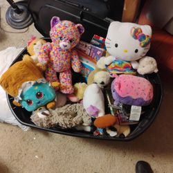 Bin Of Stuffed Animals!!