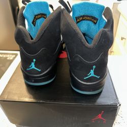 Jordan 5 black and blue