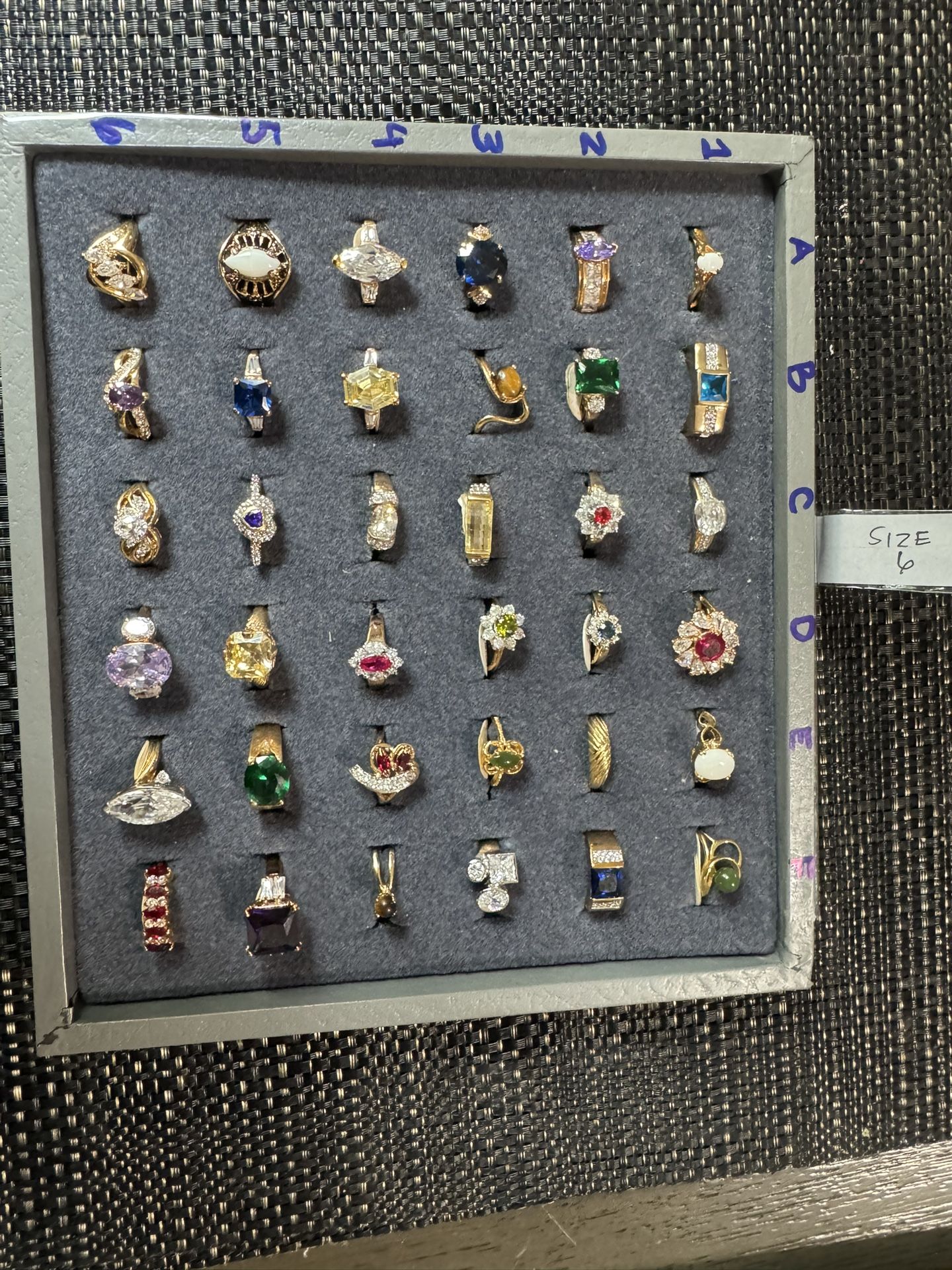 14k Gold Plated Rings (size 6)